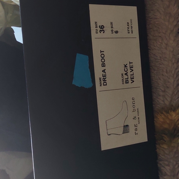 HOST PICK RAG & Bone Drea Black Velvet Boots with clear acrylic heels‼️SALE 😘‼️ - Picture 11 of 14